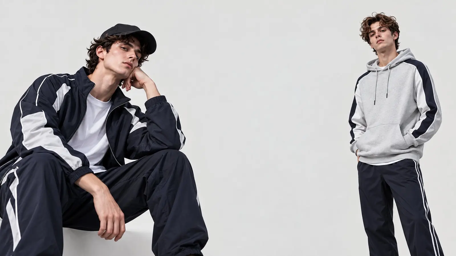Hoodie on model — RUIXING Sportswear