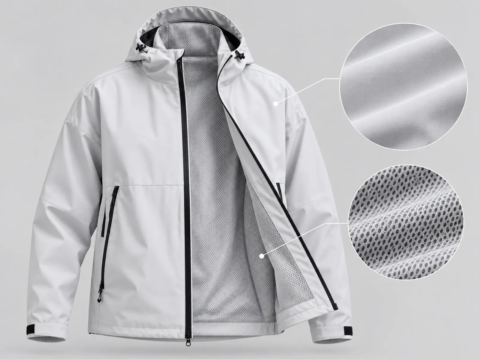 Shell & mesh lining — RUIXING Sportswear