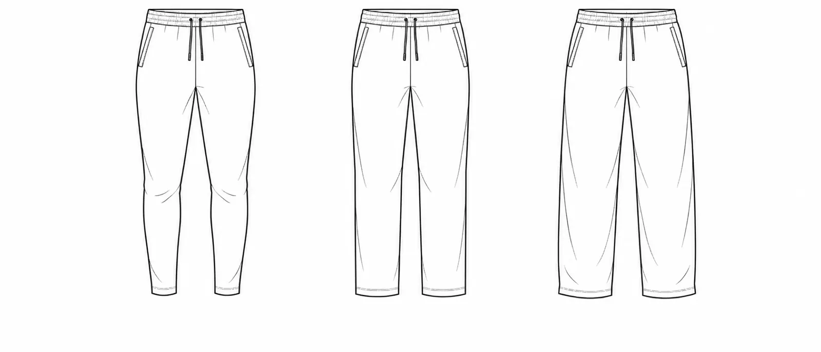 Leg shape comparison — RUIXING Sportswear