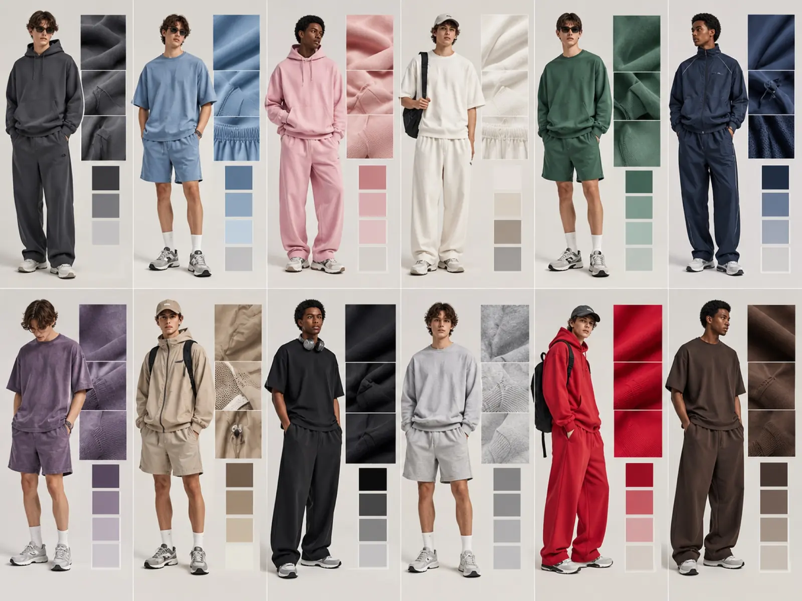 Collection coordination board — RUIXING Sportswear