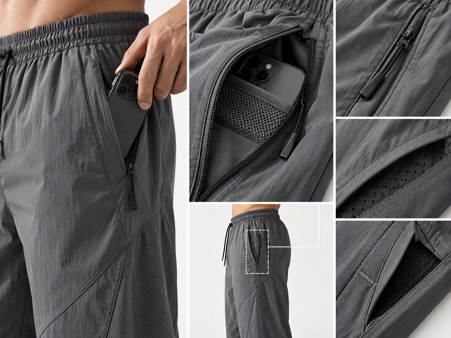 Outer side pocket — RUIXING Sportswear