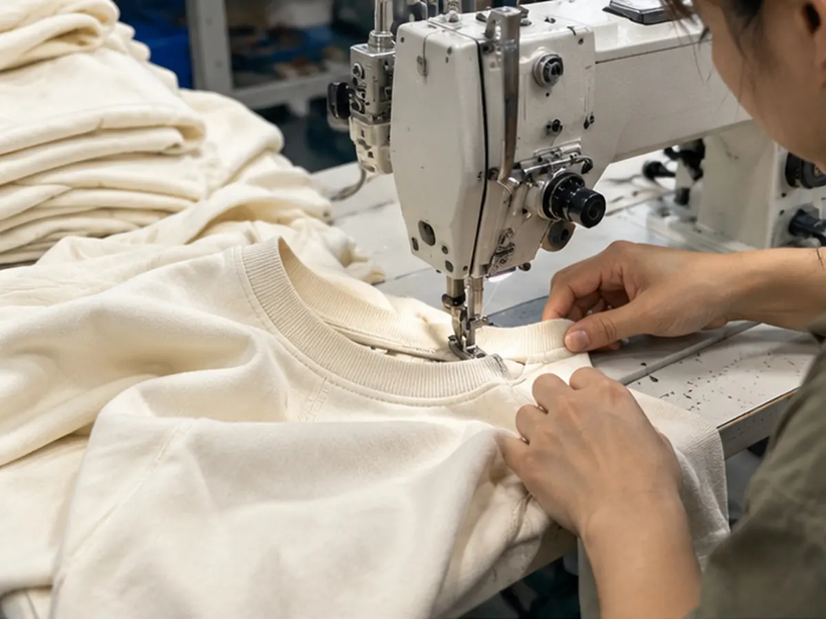 Top neckline seam — RUIXING Sportswear