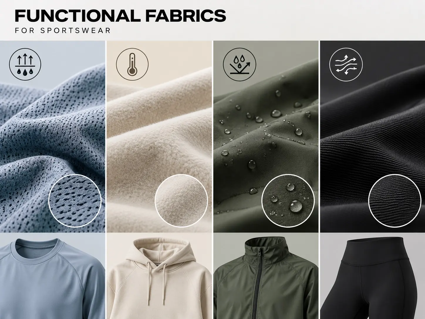Fabrics by activity — RUIXING Sportswear