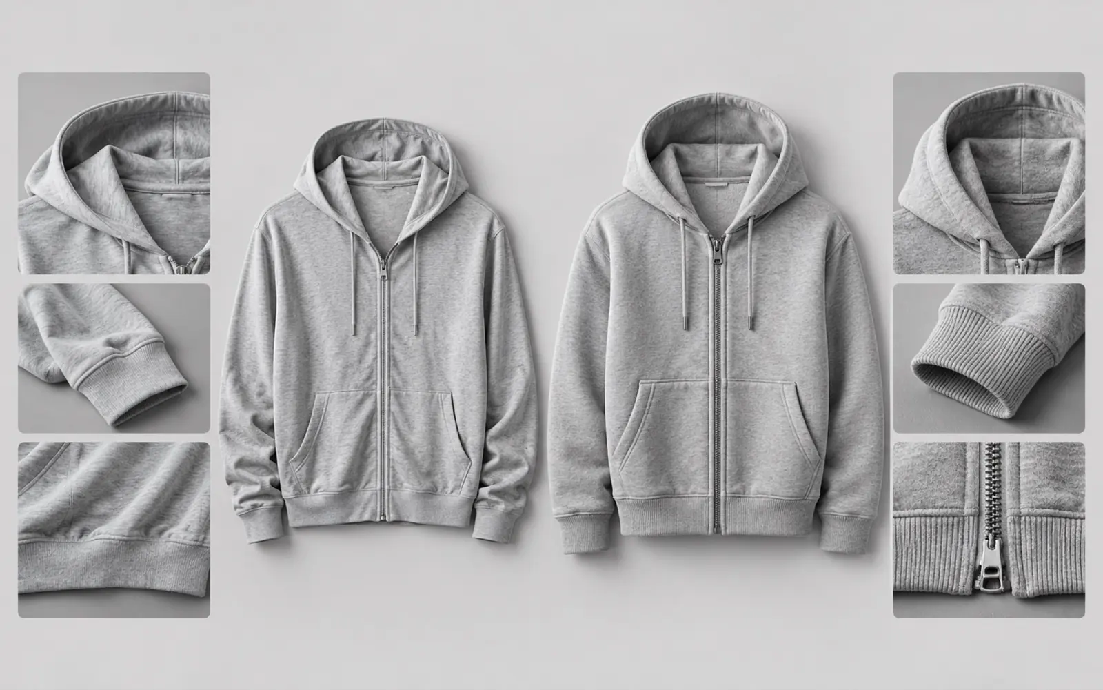 Hood & rib comparison — RUIXING Sportswear