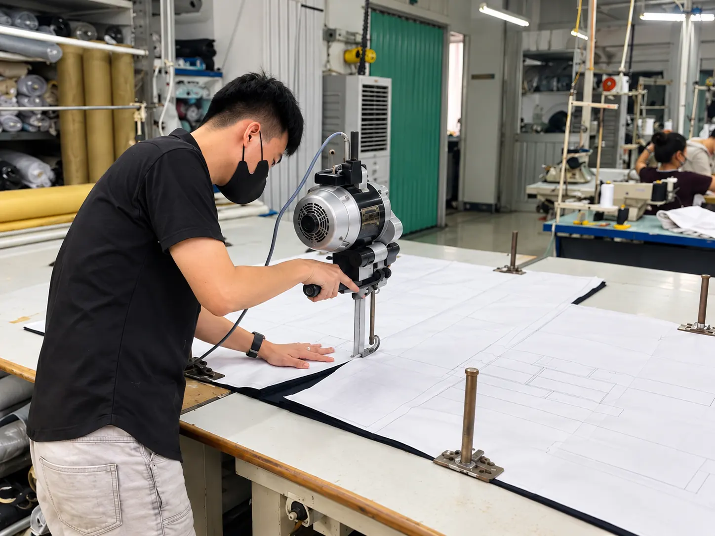 Fabric cutting — RUIXING Sportswear