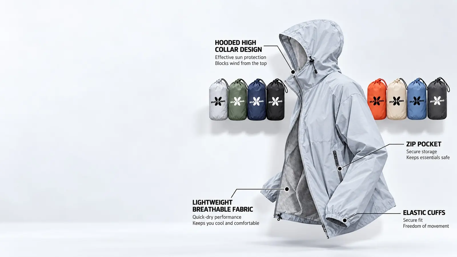 Sports top technical sketch — RUIXING Sportswear