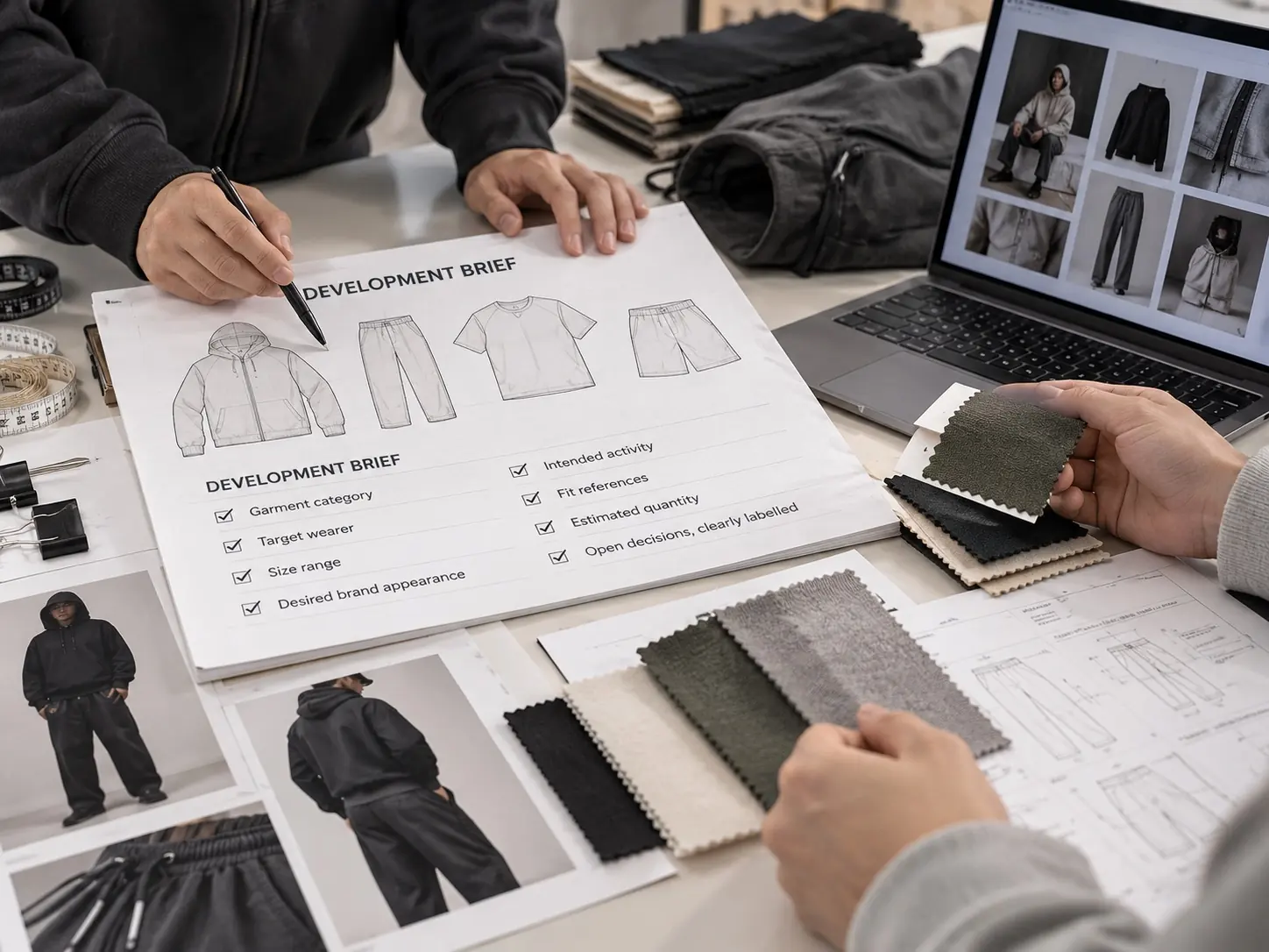 Development brief checklist — RUIXING Sportswear
