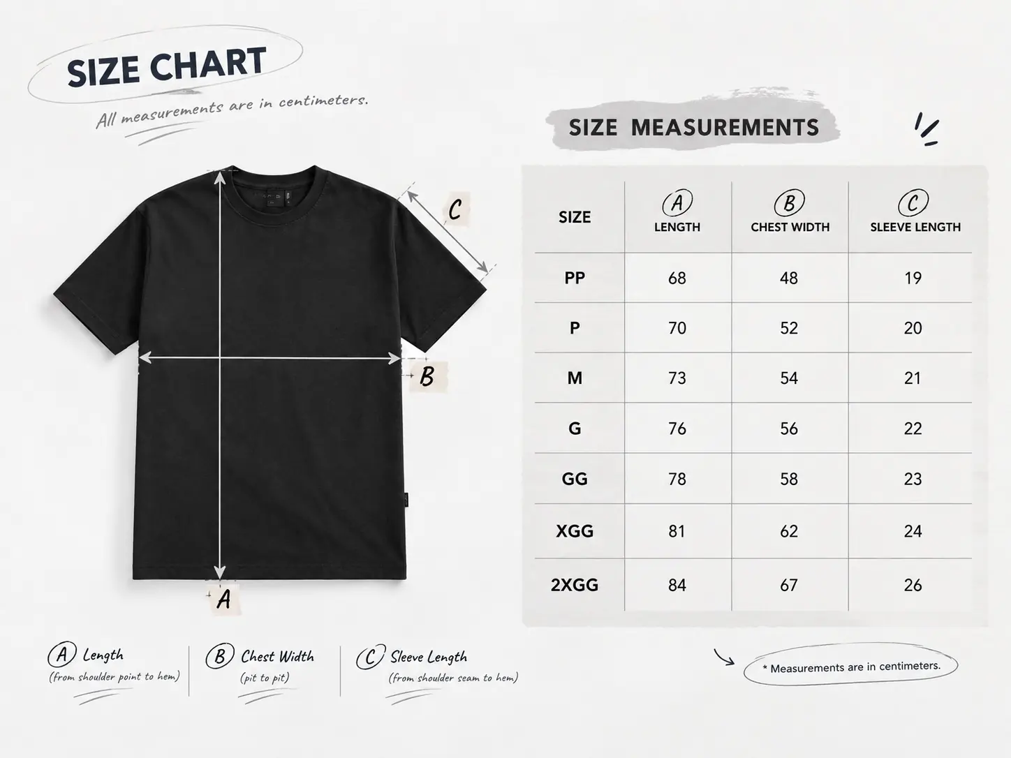 Size chart with revisions — RUIXING Sportswear