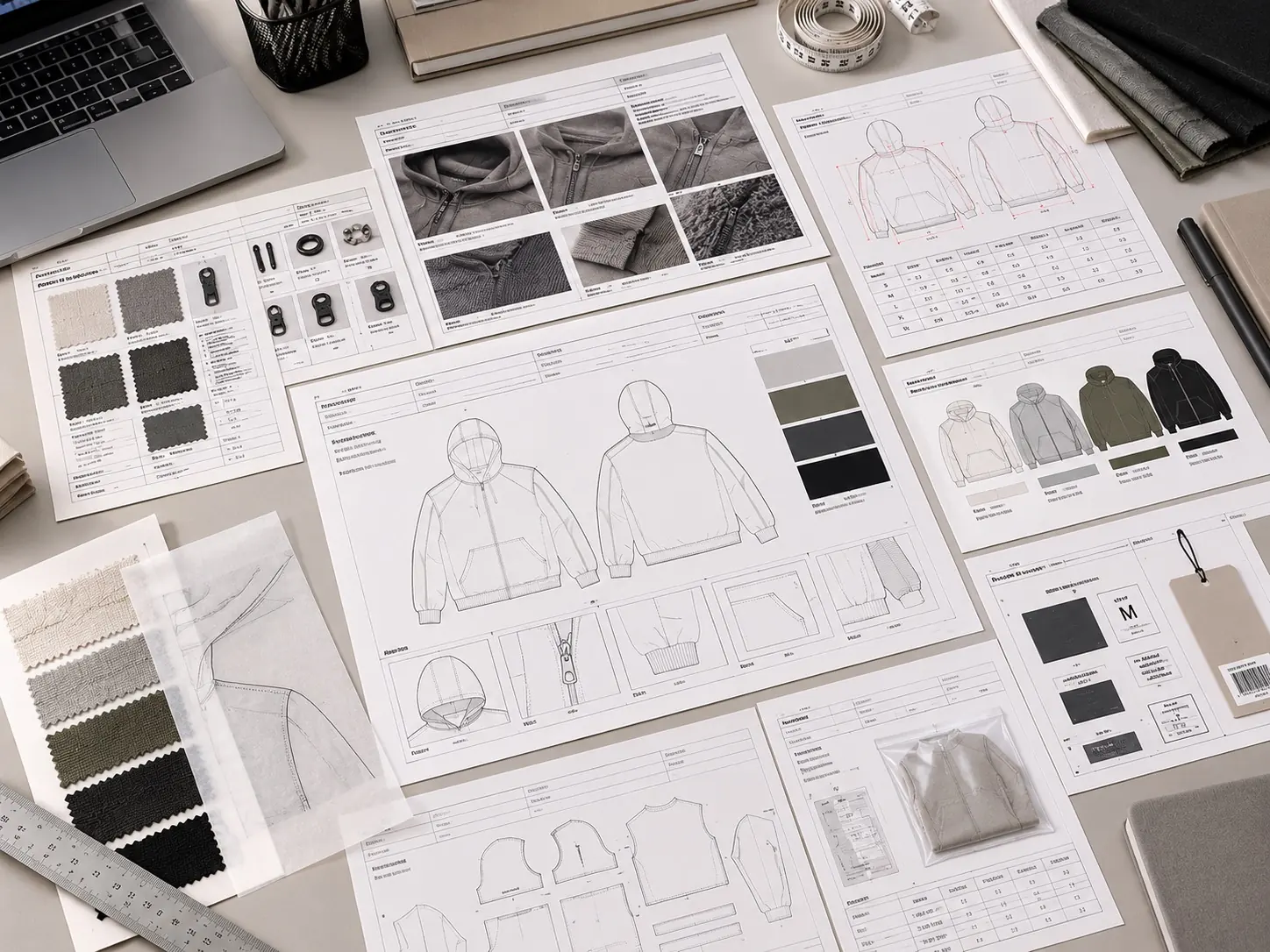 Tech pack document set — RUIXING Sportswear