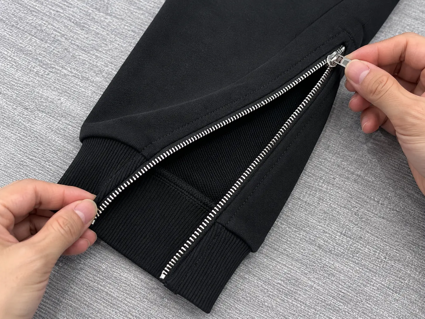 Zipper & pocket check — RUIXING Sportswear